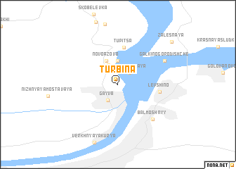 map of Turbina