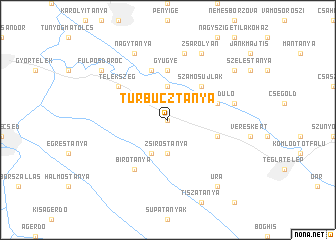 map of Turbucztanya