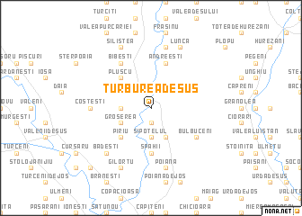 map of Turburea de Sus