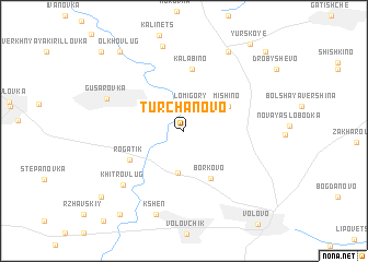 map of Turchanovo