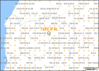 mapa turcifal Turcifal (Portugal) map   nona.net