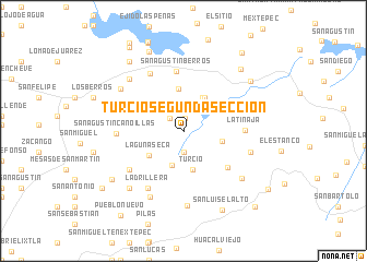 map of Turcio Segunda Sección