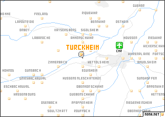 map of Turckheim