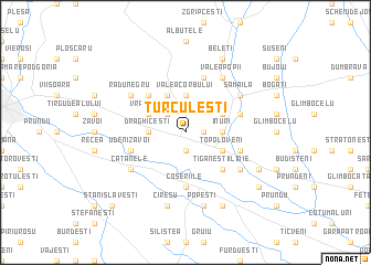 map of Turculeşti