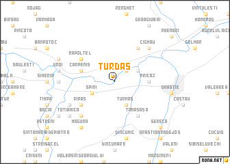 map of Turdaş