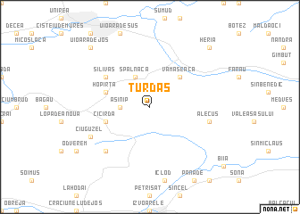 map of Turdaş