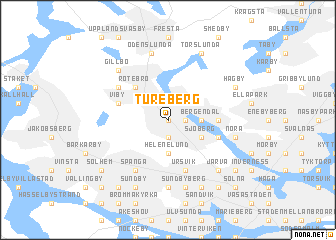 map of Tureberg