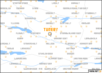 map of Tureby