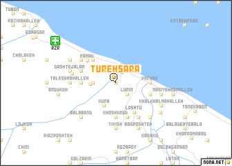 map of Tūreh Sarā