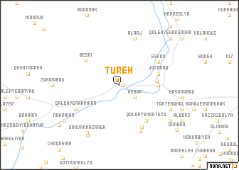 map of Tūreh