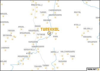 map of Tŭrek-kol