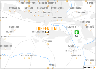 map of Turffontein