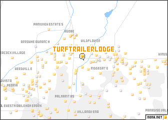 map of Turf Trailer Lodge