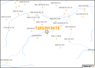 map of Tŭrgovishte