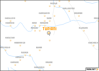map of Turiani