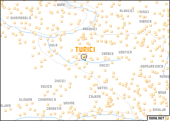 map of Turići