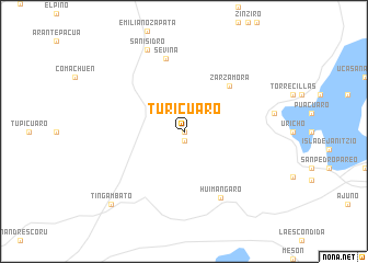 map of Turícuaro