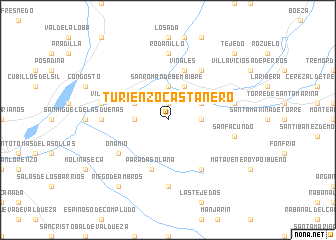 map of Turienzo Castañero