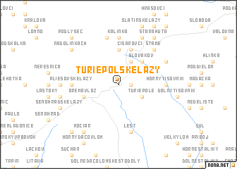 map of Turiepolské Lazy