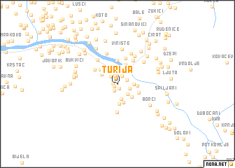 map of Turija