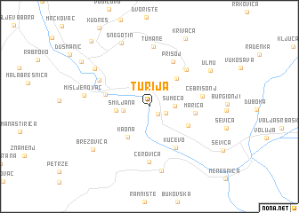 map of Turija