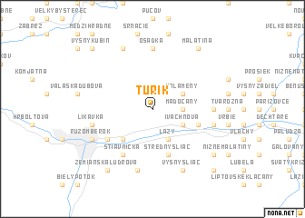 map of Turík