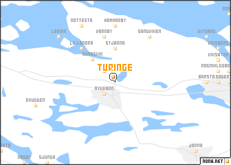 map of Turinge