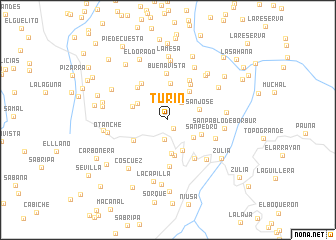 map of Turín