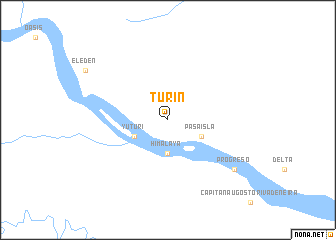 map of Turín