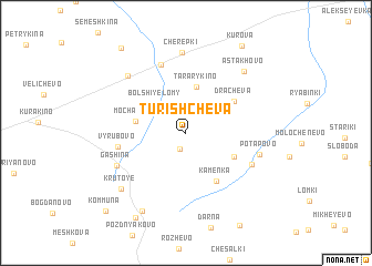 map of Turishchëva
