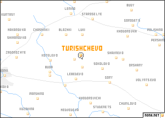 map of Turishchëvo