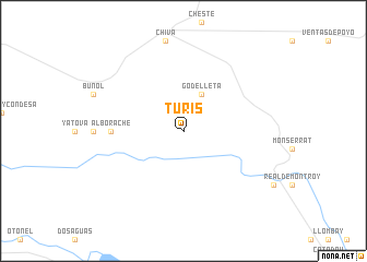 map of Turís