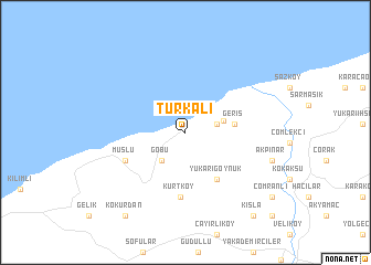 map of Türkali
