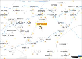 map of Turkan