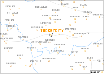 map of Turkey City