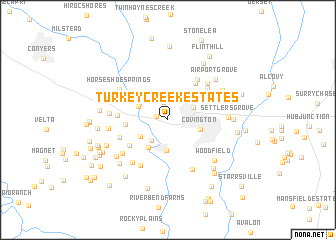 map of Turkey Creek Estates