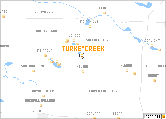 map of Turkey Creek