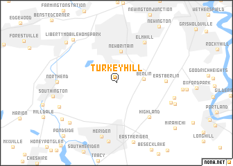 map of Turkey Hill