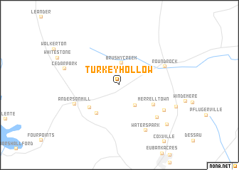 map of Turkey Hollow