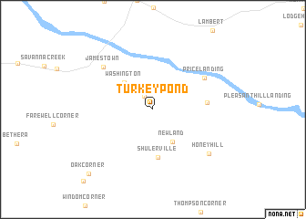 map of Turkey Pond