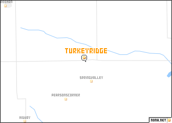 map of Turkey Ridge