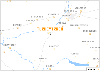 map of Turkey Track