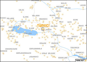 map of Turkići