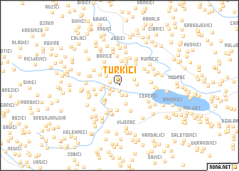 map of Turkići