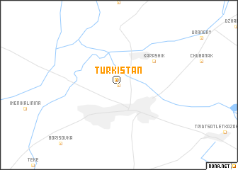 map of Türkistan