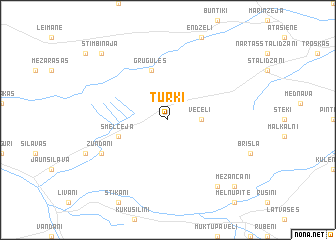 map of Turki