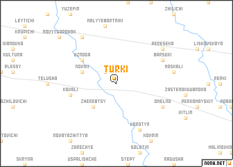 map of Turki