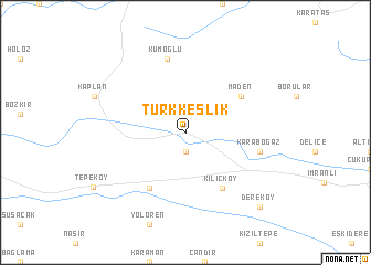 map of Türkkeşlik