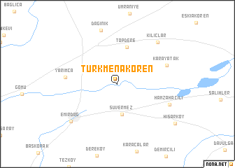 map of Türkmenakören