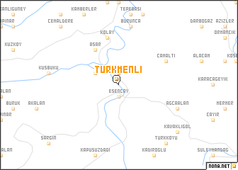 map of Türkmenli